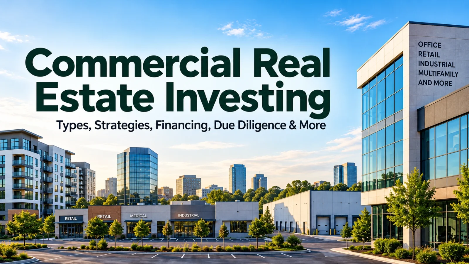 Commercial real estate investing across office, retail, industrial, multifamily, and medical properties.